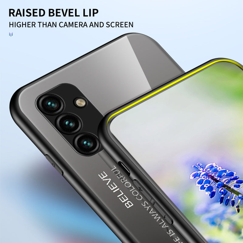 For Samsung Galaxy A34 5G Gradient Color Drop-proof Phone Case Tempered Glass PC TPU Protective Case For Samsung Galaxy A34 5G Gradient Color Drop-proof Phone Case Tempered Glass PC TPU Protective Case